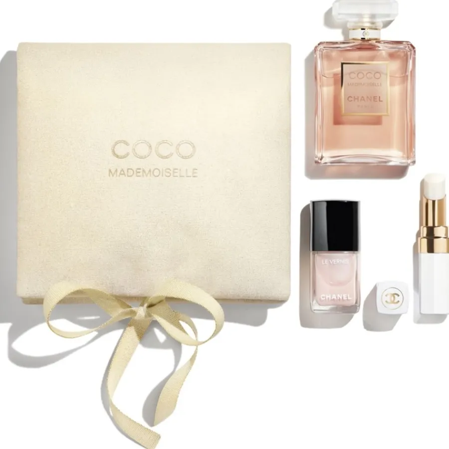 CHANEL Eau De Parfum^COCO MADEMOISELLE COCO MADEMOISELLE SET Das Set für einen natürlichen Look: Eau de Parfum 50 ml, Rouge Coco Baume Dreamy White, Le Vernis Ballerina von