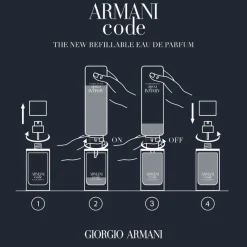 Armani Eau De Parfum^Code Homme Eau de Parfum Spray - nachfüllbar von