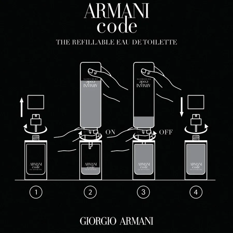 Armani Beliebtes Parfum^Code Homme Eau de Toilette Spray - nachfüllbar von