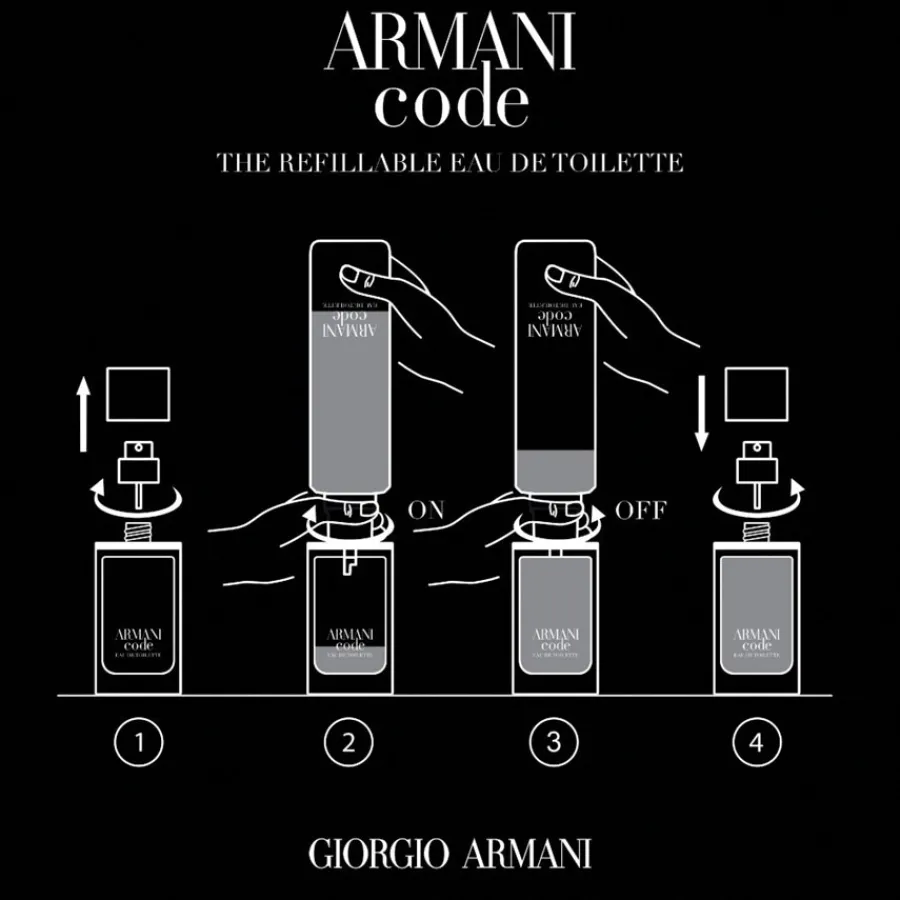 Armani Beliebtes Parfum^Code Homme Eau de Toilette Spray - nachfüllbar von